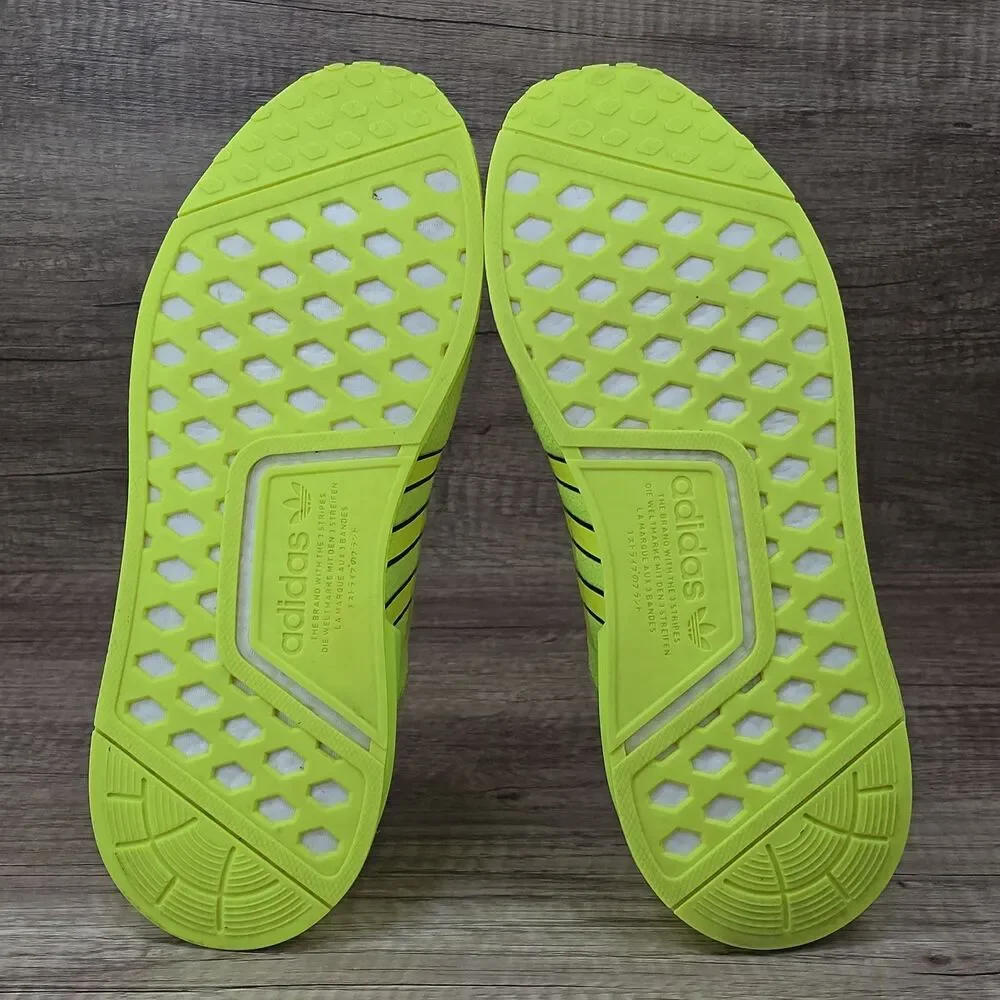 Adidas NMD R1 V2 Men's Size 8.5 Women's Sz 9.5 Solar Yellow Running Shoes H02654